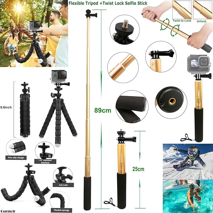 Gurmoir Accessory Kit with Waterproof Case - Image 4