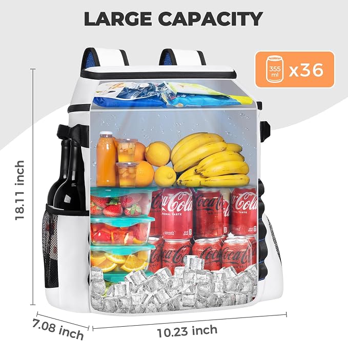 Heytrip Backpack Cooler 36/54 Cans Insulated Waterproof Cooler Bag - Image 8