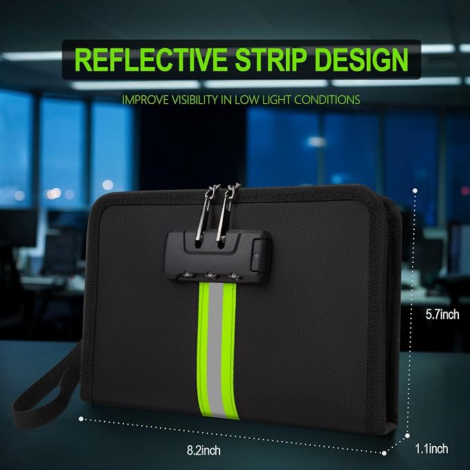 Fire Proof Money Bag for Cash, Money Bag - Image 5