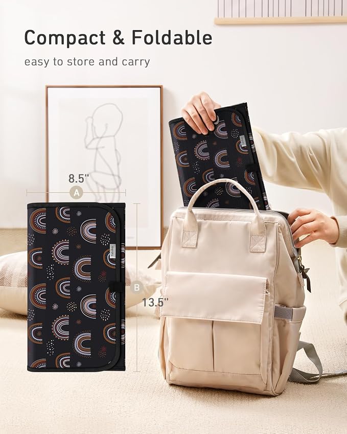 Babebay Portable Diaper Changing Pad, Waterproof Foldable Travel Changing Mat - Image 3