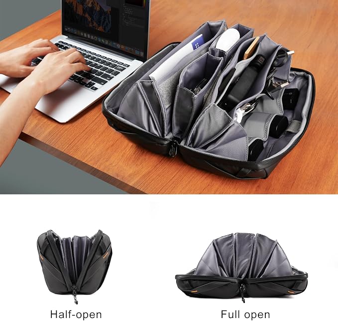 Besnfoto Tech Pouch Electronic Organizer Accessory Bag Waterproof Travel - Image 2