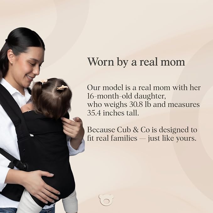 Cub & Co Ergonomic Baby Carrier Newborn to Toddler – 4-in-1 Adjustable - Image 7