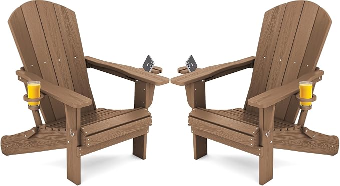 SERWALL Adirondack Chair with Cup Holders by SERWALL