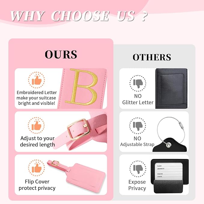 Personalized Initial Luggage Tags - Image 7