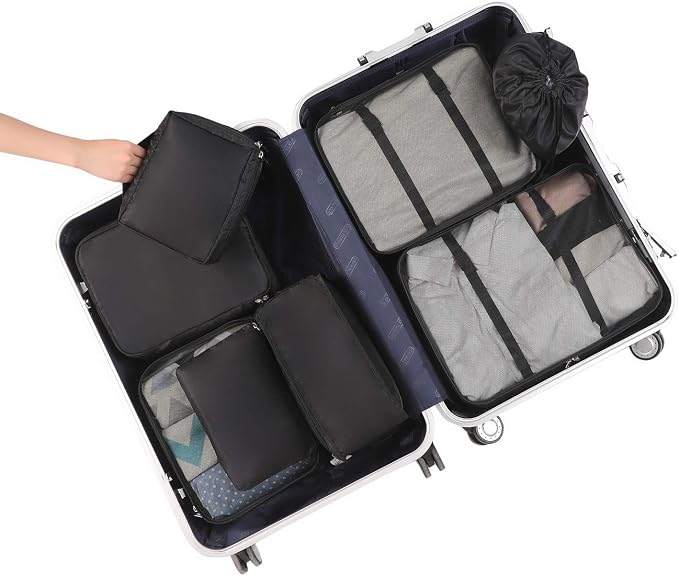 BAGAIL 8 Set Packing Cubes Luggage Packing Organizers - Image 7