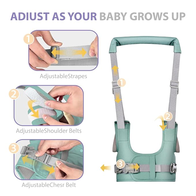 Baby Walking Harness-Handheld Assistant Belt- Toddler Infant Walking Aid - Image 4