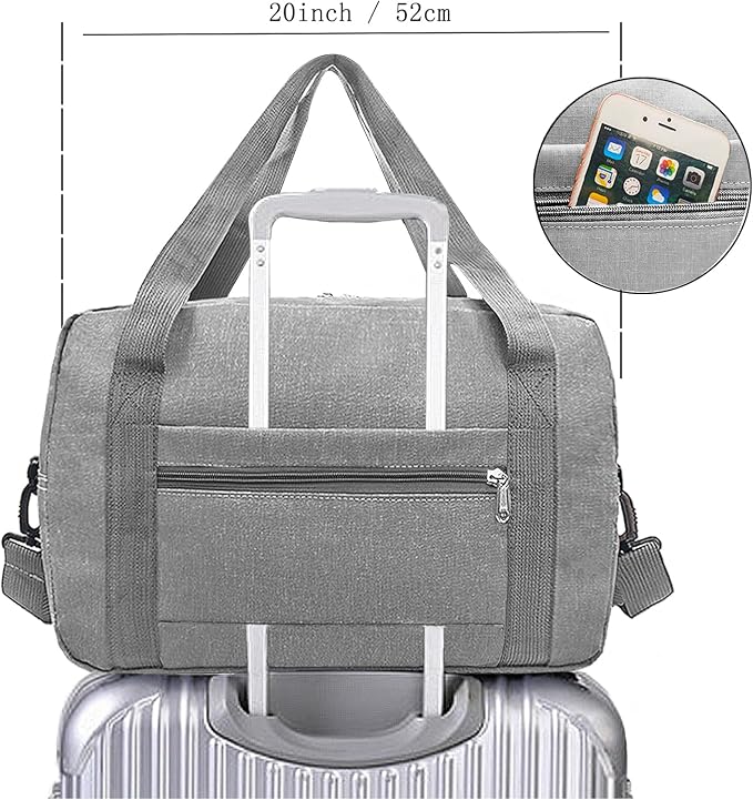 Foldable Carry on Luggage Bag 22x14x9 Personal Item Bag - Image 5