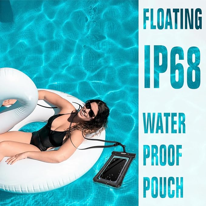 NEPHI IPX8 Floating Waterproof Phone Pouch 2 Pack-Up to 8.0"，Floating Phone Case - Image 2