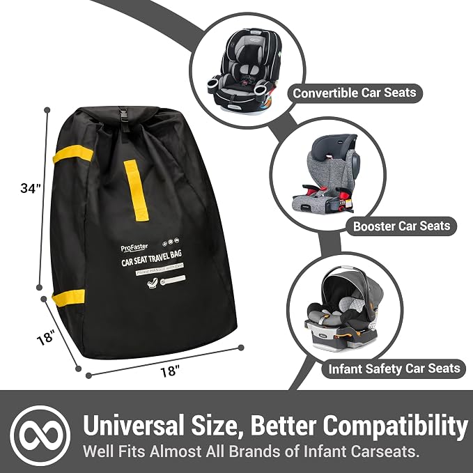 Car Seat Travel Bag Backpack for Air Travel - Image 2