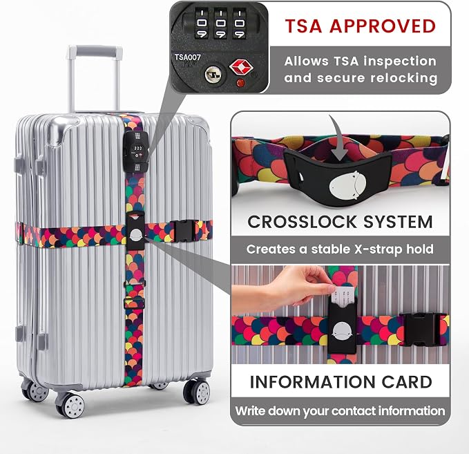 Travelkin Luggage Straps TSA Approved - Image 3