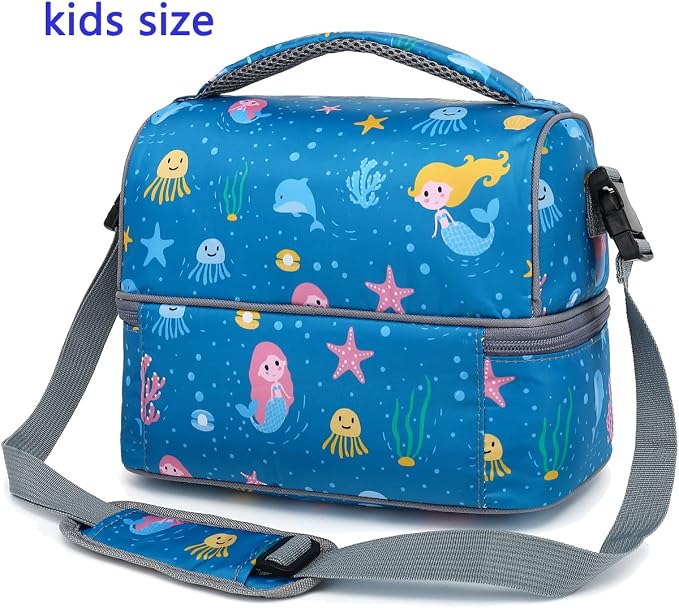 FlowFly Double Decker Cooler Insulated Lunch Bag Large Tote - Image 7