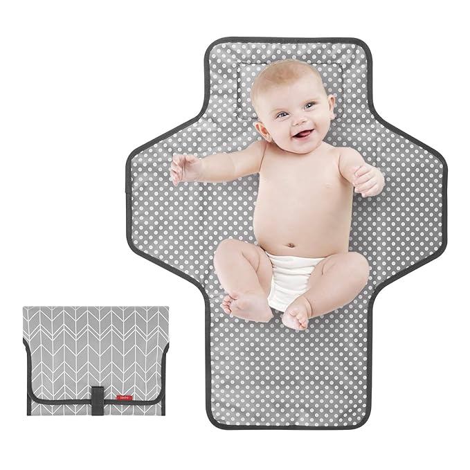 Portable Changing Pad for Baby, Waterproof Travel Changing Pads for Moms by Babebay