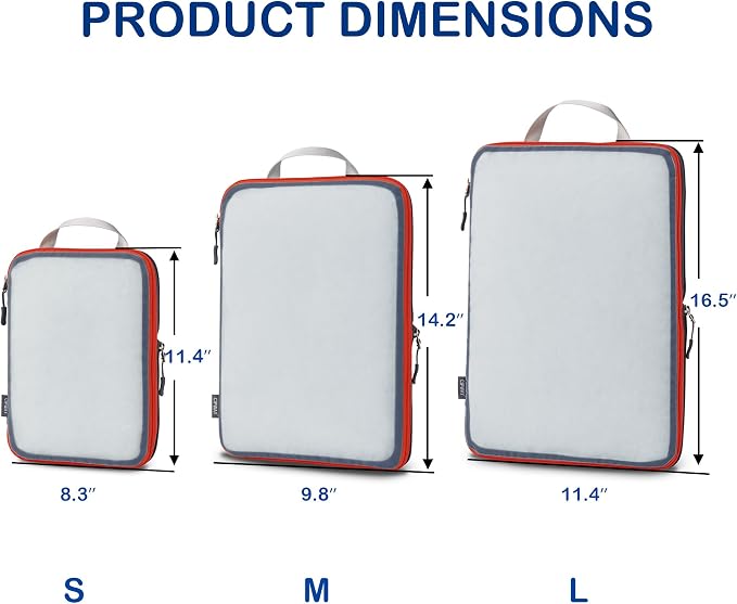Cipway Mesh Compression Packing Cubes, Ultralight See Through Luggage Organizer - Image 4