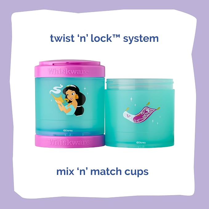 Whiskware Disney Princess Aladdin, Stackable Snack Containers - Image 3