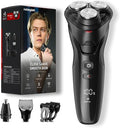 Cordless Electric Razor for Men: 3-in-1 Shaver for Beard/Nose/Sideburns by rategist