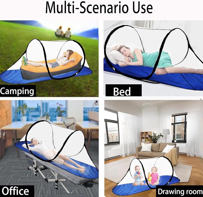 CMINGJ Large Pop Up Mosquito Tent, Portable Foldable Mosquito Net - Image 4