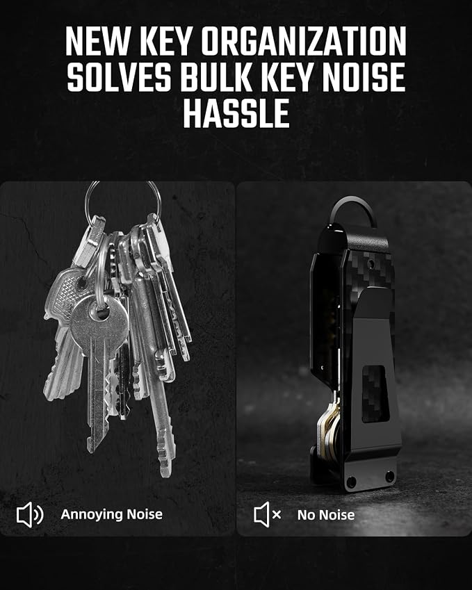 Key Organizer Compact Key Holder Metal Key Chain Minimalist key case key holder - Image 3