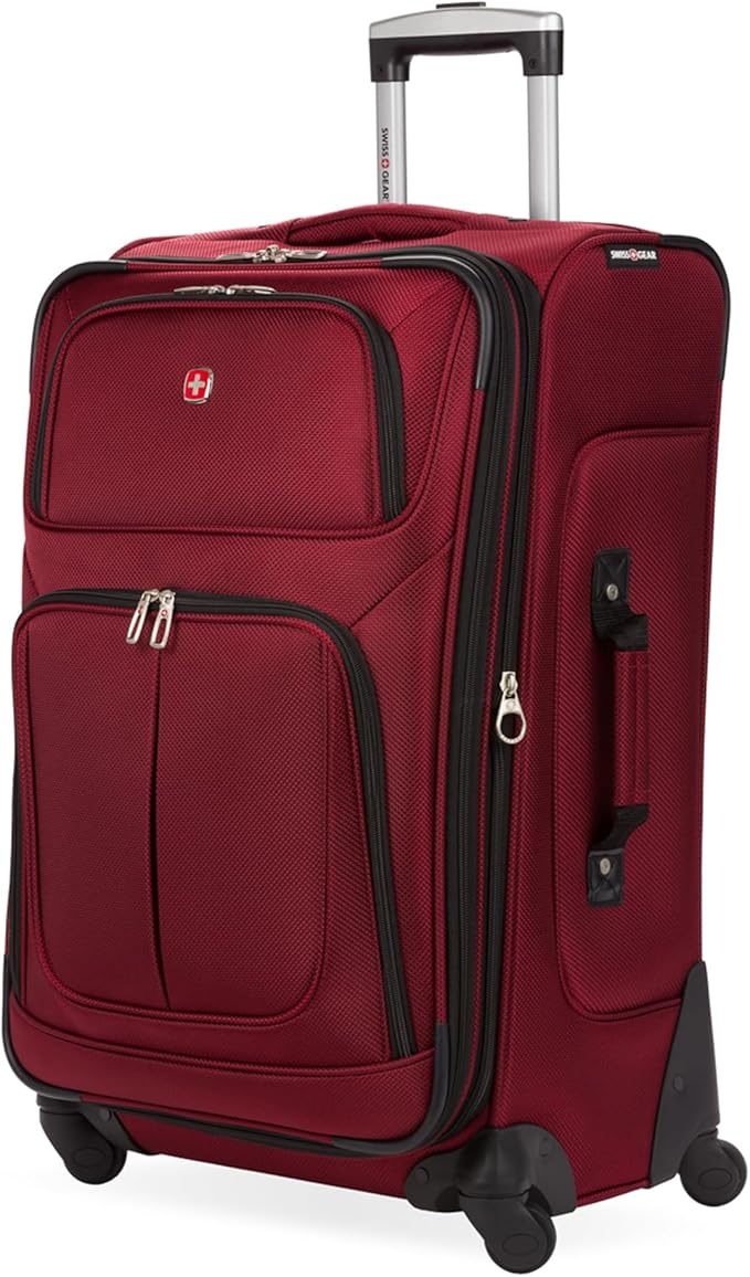SwissGear Sion Softside Expandable Luggage, Checked-Medium 25-Inch by SwissGear