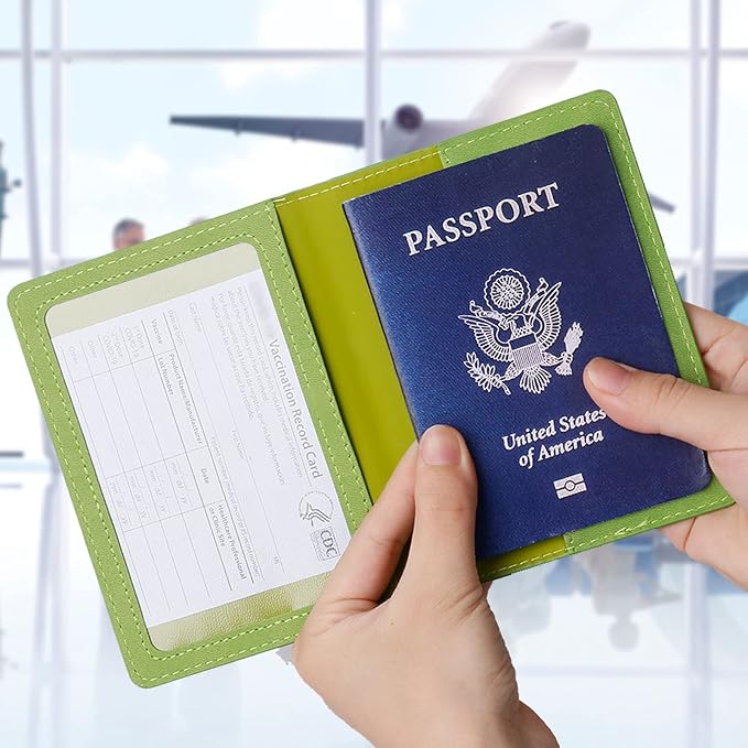 TIGARI Passport Holder for Travel Women Men, PU Leather Passport Wallet Cover - Image 4