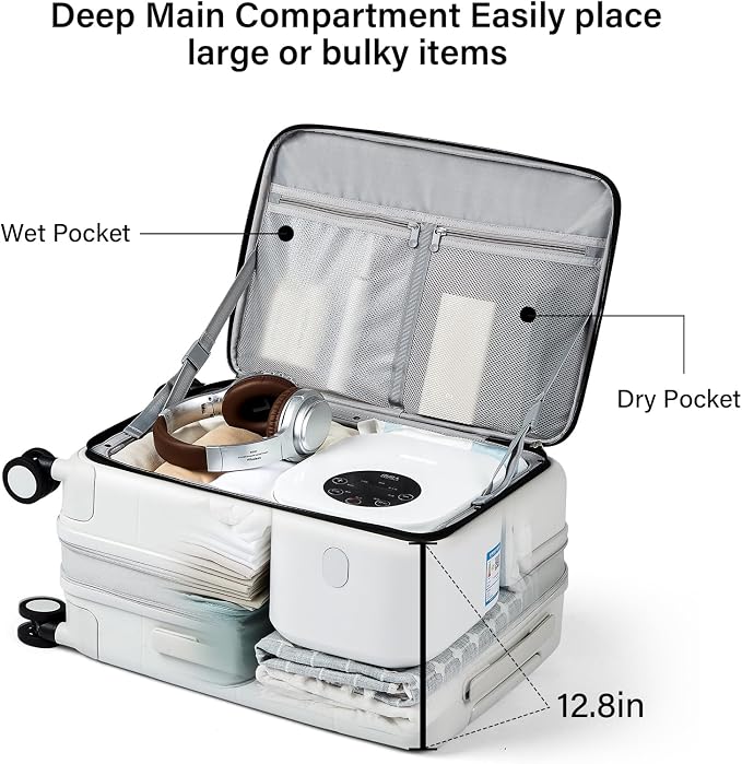 Hanke Hardside Expandable Checked Luggage, 24 Inch Top Opening Trunk Luggages - Image 5