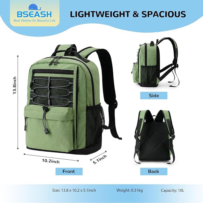 10L Small Size Casual Backpack for Kids Girls Boys Ages 3-9, Mini Waterproof - Image 2