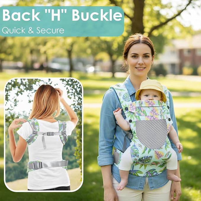 Newborn Baby Front Carrier Backpack, Toddler Baby Body Carrier, 7-66 Lbs - Image 7