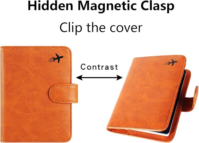 Passport Holder Cover Wallet RFID Blocking Leather Card Case Travel Accessories - Image 7