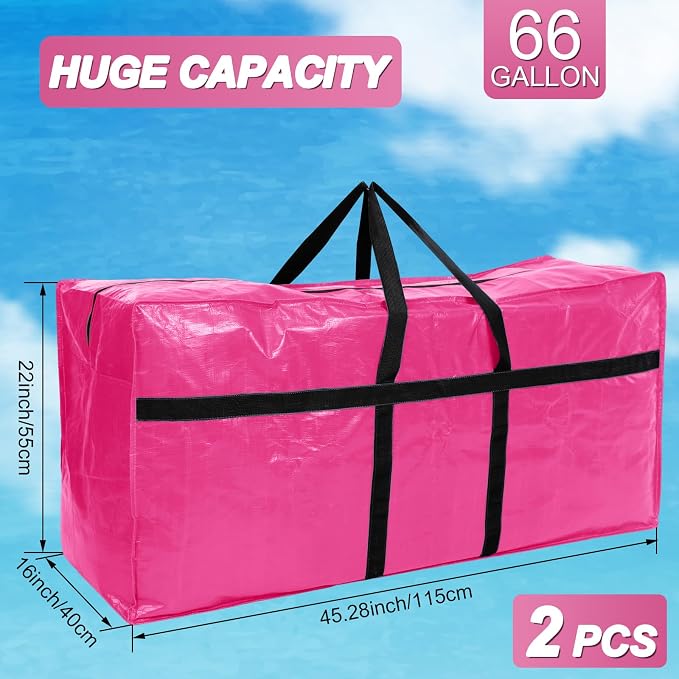 4 Pcs 66 Gallon Large Moving Bags - Image 2
