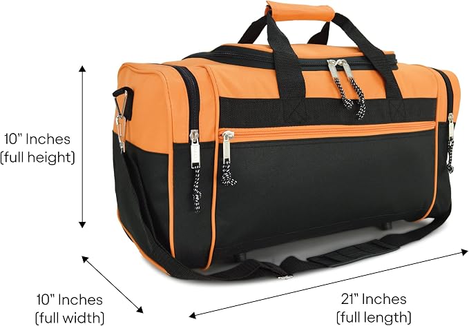 DALIX 21" Blank Sports Duffle Bag Gym Bag Travel Duffel - Image 7