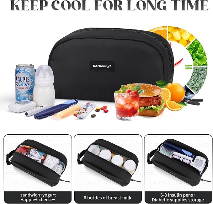 Small Cooler Bag Freezable Lunch Bag - Image 5