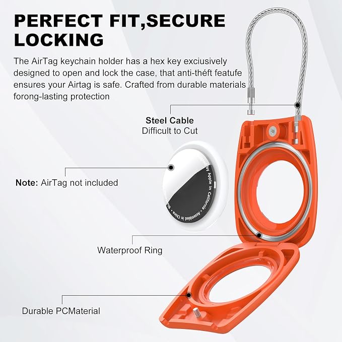 IPX8 Waterproof Airtag Holder Air Tag Case - Image 5