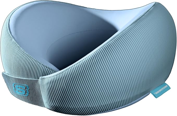 Skechers Women's Memory Foam Neck Pillow, Comfortable & Breathable Travel Pillow by Skechers
