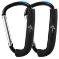 Stroller Hooks 2 Pack, 6.3" Large Mommy Hook Carabiner Clip by Unknown