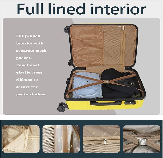 Luggage Sets 3 Piece-Suitcase Set- Luggage - Image 7