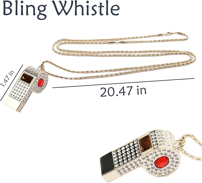 Whistle, Rhinestone Sports Whistle - Image 2