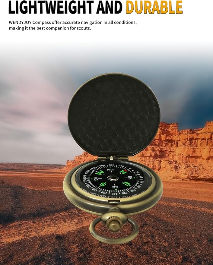 Black Pocket Waterproof Compass Toy Camping Survival Compasses Glow in The Dark - Image 7
