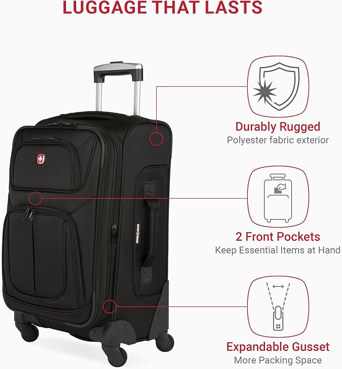 SwissGear Sion Softside Expandable Luggage, 2-Piece Set - Image 6