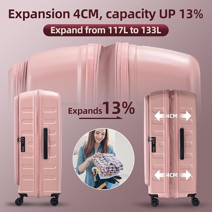 2 Pieces 20/29 Luggage Sets, 20 Inch Cabin Luggage - Image 7