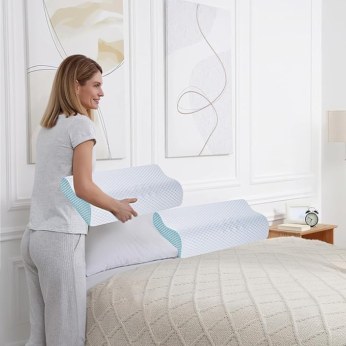 Neck Pillow Memory Bed Foam Pillows - Image 7