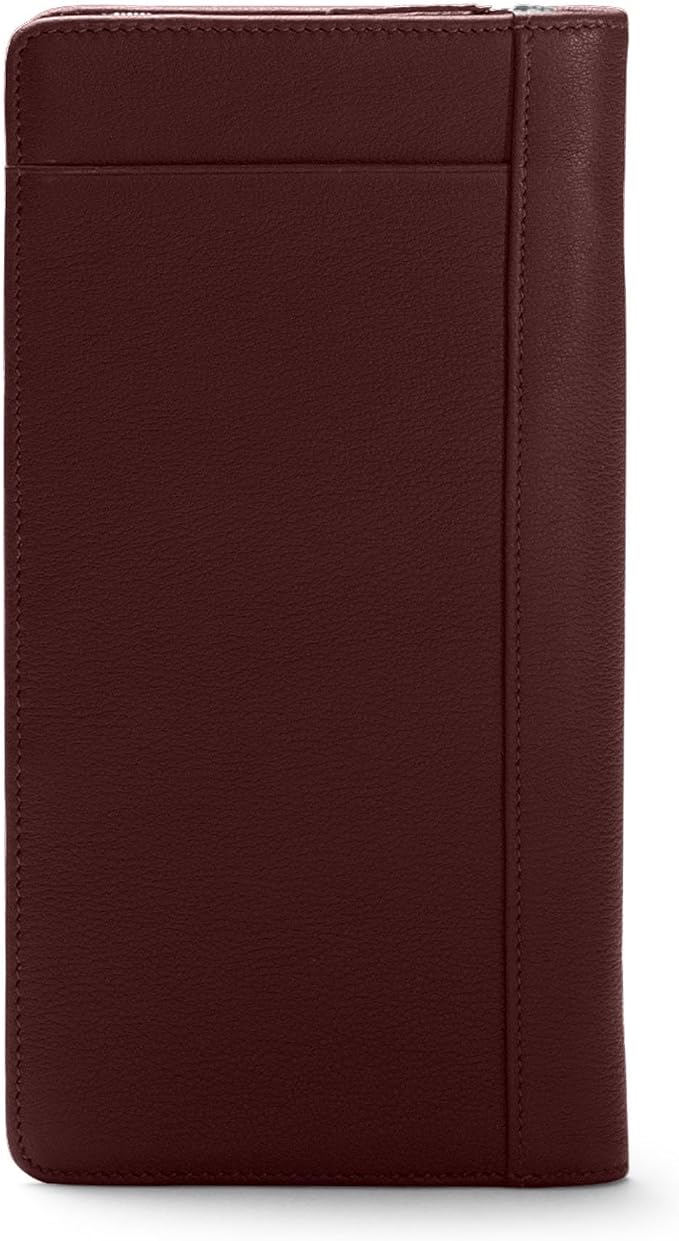 Leatherology Bordeaux Travel Zip Organizer Wallet, Passport Holder, RFID - Image 4