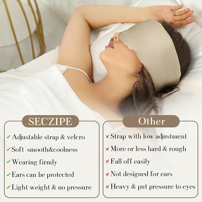 100% Mulberry Silk Sleep Mask Eye Mask - Image 7