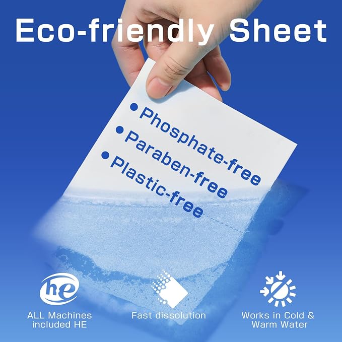 Soulink Laundry Detergent Sheets Fresh Linen Scent 240 Loads，Eco Friendly - Image 2