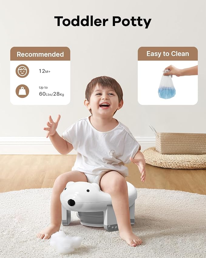 3 in 1 Potty Training Toilet & Toddler No-Slip Step Stool - Image 4