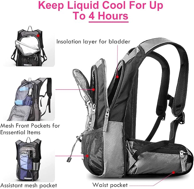 Insulated Hydration Backpack Pack - Image 7