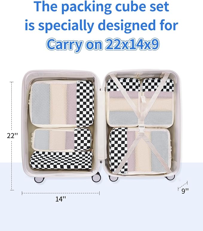 Narwey 6 Set Compression Packing Cubes - Image 2