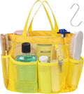 F-color Mesh Shower Caddy Portable, Upgrade Deeper 7 Pockets Shower Bag Basket by F-color