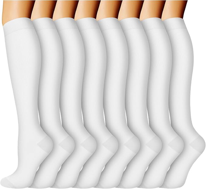 ACTINPUT 8 Pairs Compression Socks by ACTINPUT