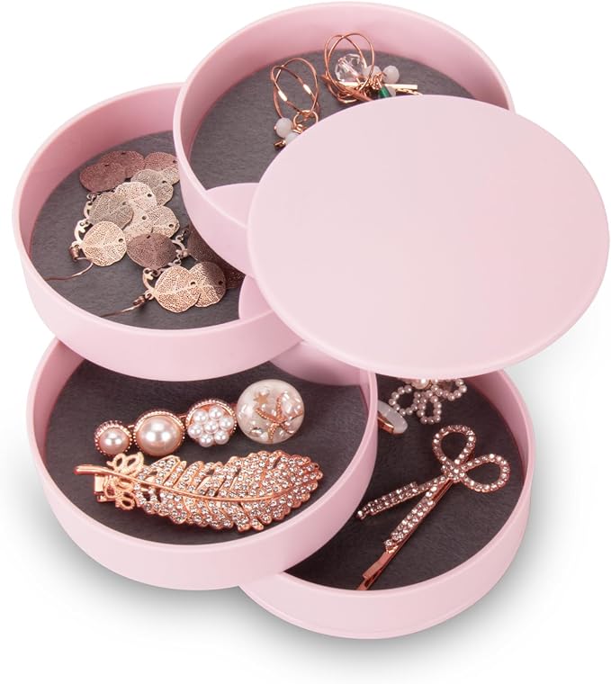 CONBOLA Jewelry Organizer, Small Jewelry Storage Box Earring Holder by CONBOLA