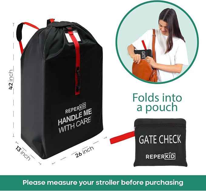 reperkid Medium Stroller Bag for Airplane Travel, Fits Most Single Strollers - Image 5