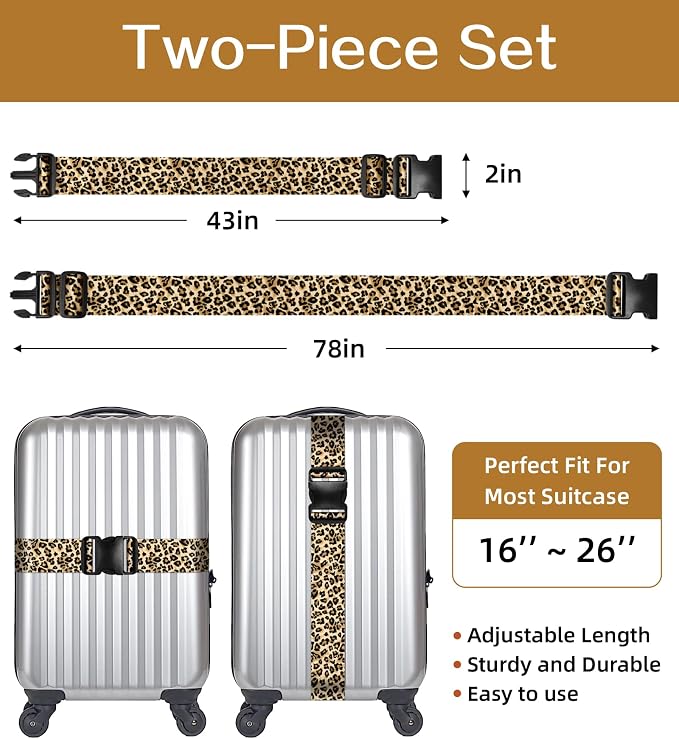 Luggage Straps for Suitcases Travel Belt Luggage Band Heavy Duty Traveling - Image 2